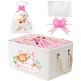 Pickmesh baby shower storage basket with rectangular design keeps diapering essentials organized.