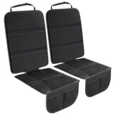 PIDO car seat protector back coverage protects leather seats from indentations and spills.