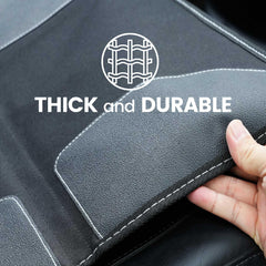 PIDO car seat protector storage pockets keep snacks and toys within reach.