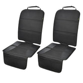 PIDO car seat protector with thick padding protects leather seats during car rides.