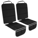 PIDO car seat protector with thick padding protects upholstery and adds cushioning.