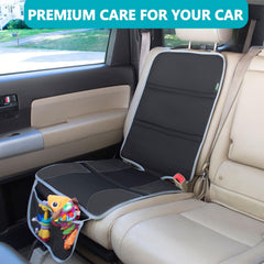 PIDO seat protector features waterproof fabric to guard against spills during trips.