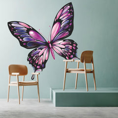 Piduckg butterfly wall murals living room accent with twilight gradient