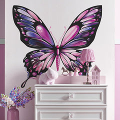 Piduckg butterfly wall stickers removable peel-and-stick on smooth surfaces