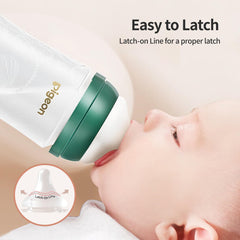 Pigeon anti-colic wide-neck bottle supports comfortable feeding
