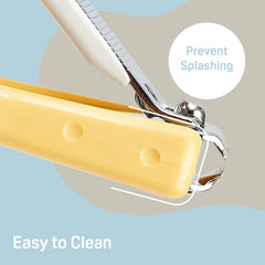 Pigeon baby nail clipper cap guard demonstrates added safety features