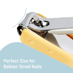 Pigeon baby nail clipper splatter-proof case keeps nails contained and clean