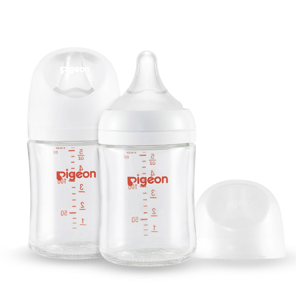 Pigeon Glass Nursing Bottle Wide Neck ready for easy feeding and quick cleanup.