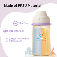 Pigeon PPSU dual spouts close-up highlighting versatile sipping options for kids