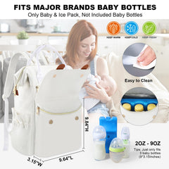 PIIOSER reusable ice pack in cream keeps bottles cool during trips