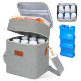 PIIOSER Breastmilk Cooler Bag front view for on-the-go nursing moms.