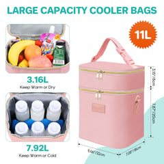 PIIOSER bag waterproof interior keeps spills contained and easy to wipe
