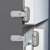 PILISPARK fridge lock adhesive-back demonstrates secure mounting for child safety