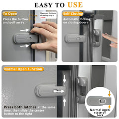 PILISPARK fridge lock center-button unlocks with normal open mode