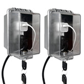 PILISPARK outlet-cover-front-view with key lock for easy adult access