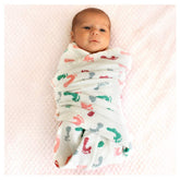 Pill Thing baby swaddle pack front shows a soft blanket for newborn comfort