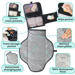 Pillani inner mesh pockets keep essentials organized for quick access.