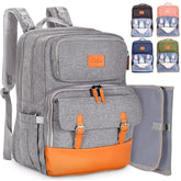 PILLANI diaper bag backpack waterproof-fabric keeps baby essentials dry on outdoors trips