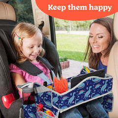 PILLANI Kids Travel Tray erasable drawing platform enables mess-free creativity on flights.