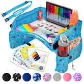 PILLANI Kids Travel Tray on-lap provides a cozy play surface during car trips.