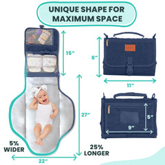 Pillani memory foam pillow adds soft support during diaper changes