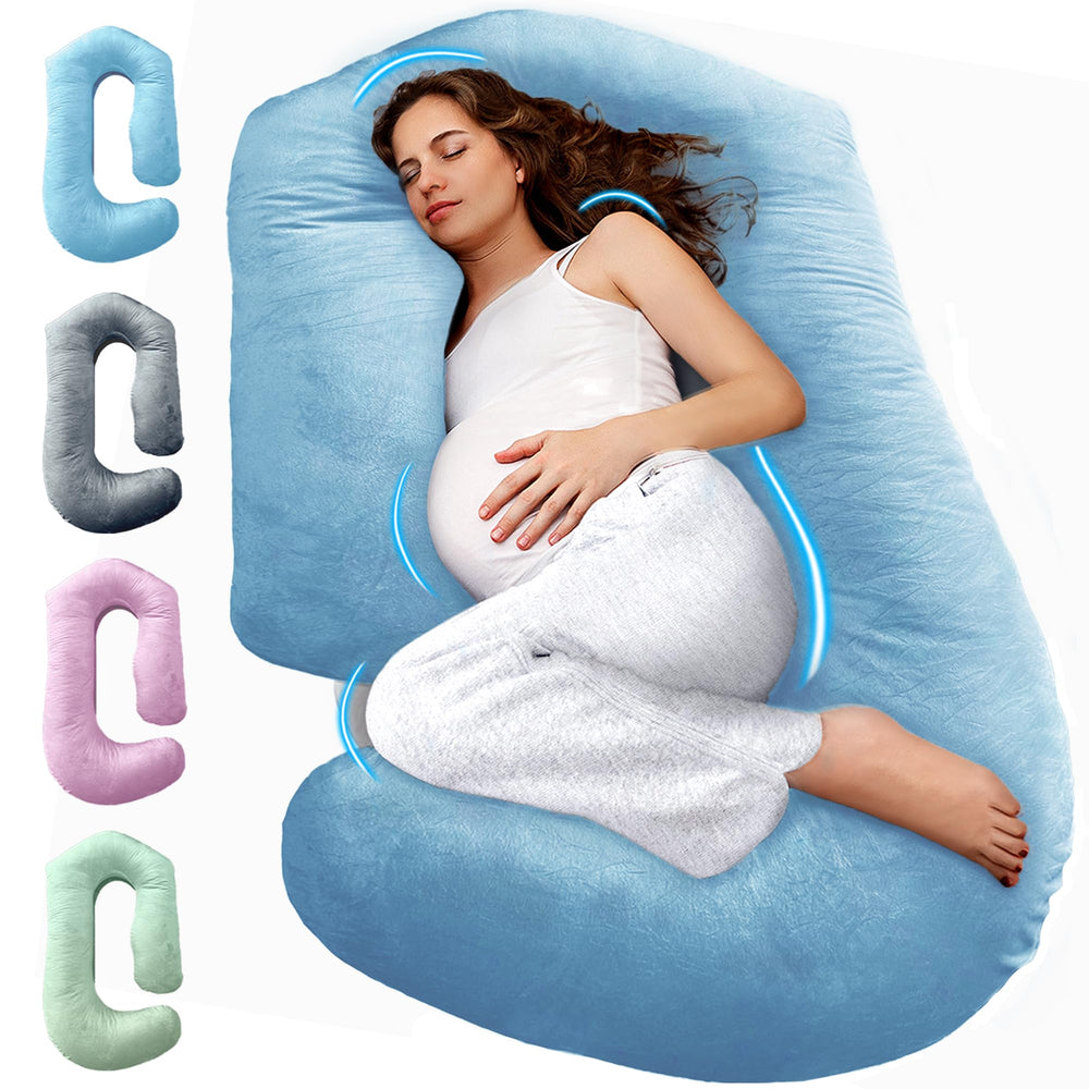 PILLANI pregnancy pillow full view demonstrates all-body support