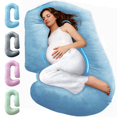 PILLANI pregnancy pillow full view demonstrates all-body support