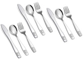 Pimoys 9-piece kids silverware set with dishwasher-safe finish for easy cleanup.