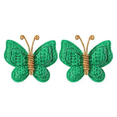 Pinkoriart butterfly hair clip green, lightweight 2g for gentle everyday wear