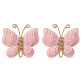 Pinkoriart butterfly hair clip pink set of two for secure toddler hairstyles.