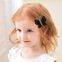 Pinkoriart butterfly clip on toddler hair for everyday style.