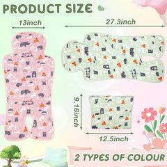 Pinkunn forest cooling pads folded compact for travel.