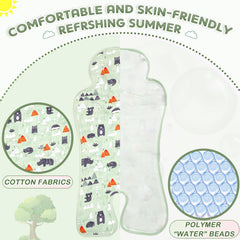 Pinkunn cooling pad in-use seat cools chairs during hot outings.