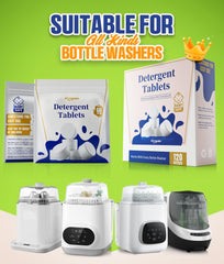 Pinngushi baby-safe tablets designed for gentle cleaning of bottles