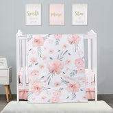 PINNKKU mini crib sheet closeup showing ultra-soft microfiber for cozy baby sleep