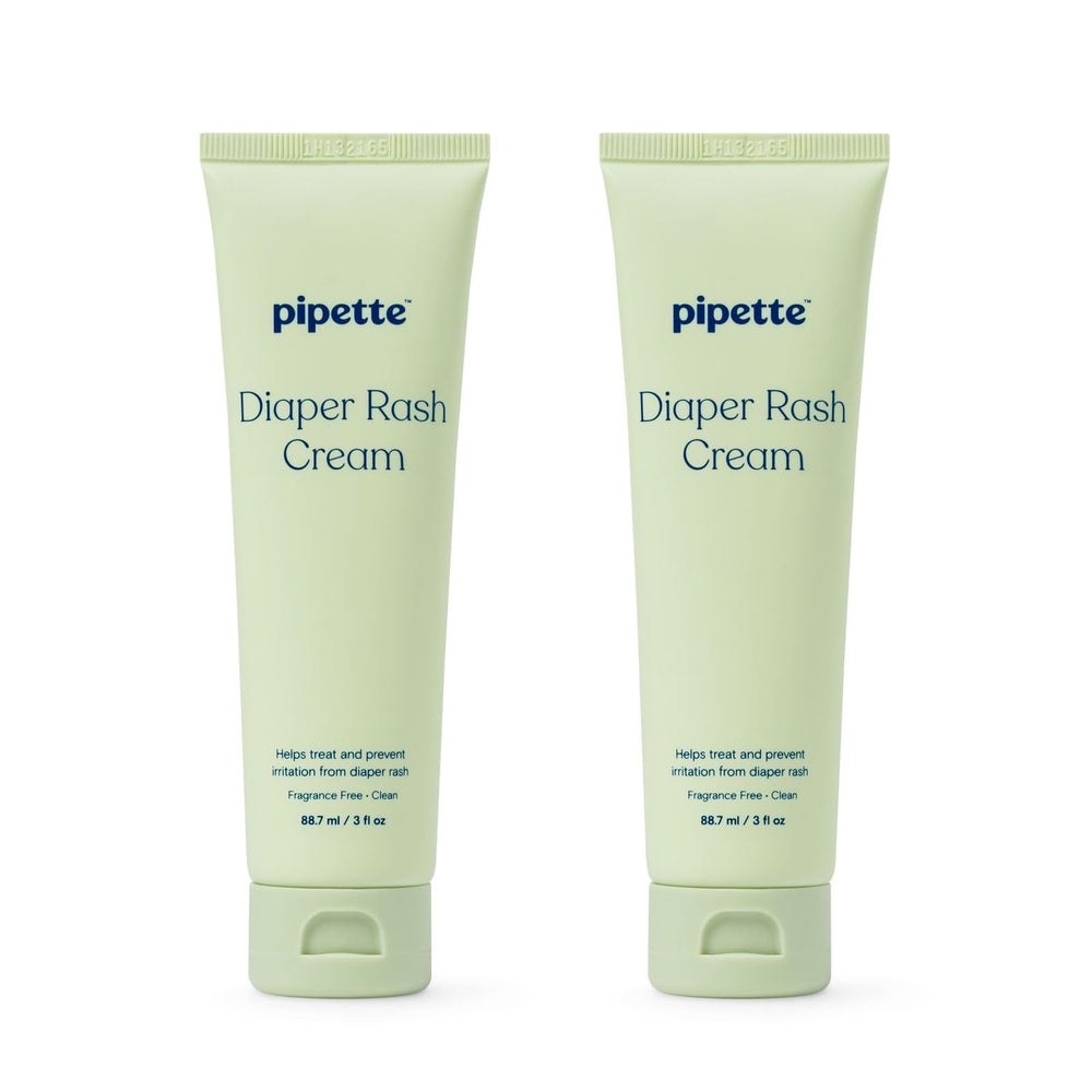 Pipette Baby Diaper Rash Cream jar front, unscented protection for sensitive skin
