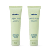 Pipette Baby Diaper Rash Cream jar front, unscented protection for sensitive skin