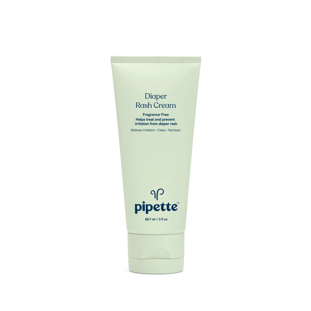 Pipette Diaper Rash Cream bottle fragrance-free for sensitive skin and barrier protection.