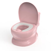 PipNest potty with flushing sounds feature shown for engaging toddler toilet training.