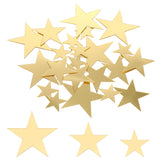 Piriuuo gold star wall decal large on wall adds shimmering focal point
