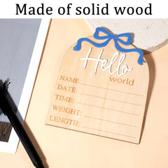 Piriuuo oak birth plaque highlights craftsmanship and durable materials