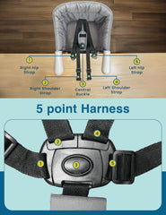 Pivvital twist-tight clamps ensure stable seating on compatible tables.