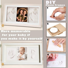 Pivza Inkless Newborn Footprint close-up—safe clay imprint preserves tiny footprints.