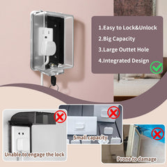 PKLIYH baby safety outlet cover box transparent design blends with home decor