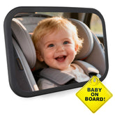 Plantureco Baby Car Mirror with wide view for easy infant monitoring.