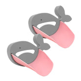 Plantureco two-pack faucet extenders pink packaging demonstrates kid-friendly bath accessories