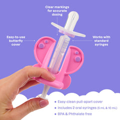 Playhouse MD butterfly curved channel aids bypassing taste buds during dosing
