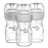 Playtex Baby anti-colic Nurser bottle front view demonstrating liner system for calmer feeding