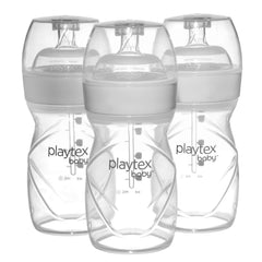 Playtex Baby anti-colic Nurser bottle front view demonstrating liner system for calmer feeding