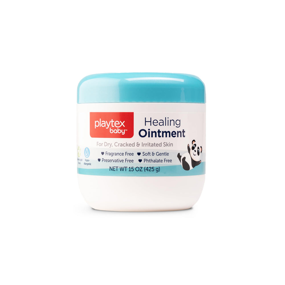 Playtex Baby Healing Ointment 15oz jar front view for diaper rash protection